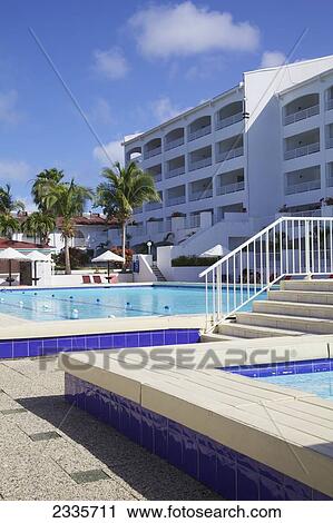 Resort Pool; Simpson Bay, St. Martin, French West Indies View Large Photo Image Stock Image - Resort Pool; Simpson Bay, St. Martin, French West Indies. Fotosearch