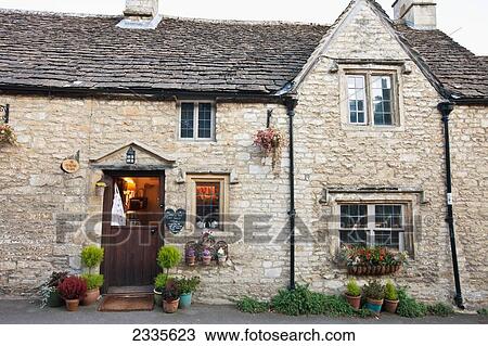 Stock Image - Restaurant In House; Wiltshire, England. Fotosearch