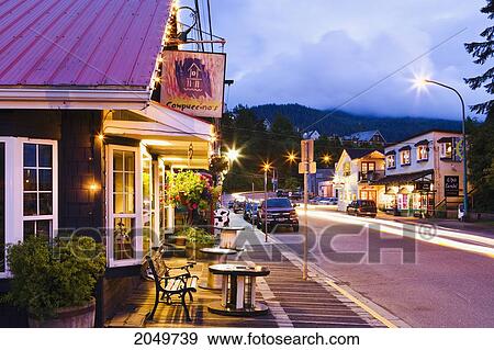 Restaurant On Cow Bay Road, Prince Rupert, British Columbia View Large Photo Image Stock Photo - Restaurant On Cow Bay Road, Prince Rupert, British Columbia. Fotosearch