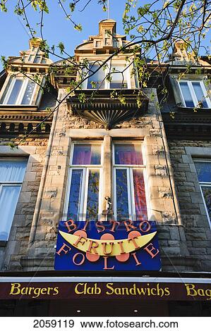 Restaurant On Saint-Denis Street, Montreal, Quebec View Large Photo Image Stock Photo - Restaurant On Saint-Denis Street, Montreal, Quebec. Fotosearch