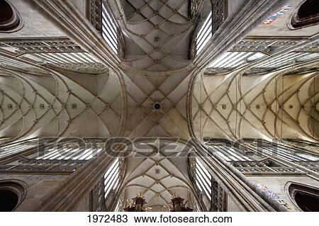 Reticular Vaulting Of The Choir In St. Vitus Cathedral, Prague, Czech Republic View Large Photo Image Stock Image - Reticular Vaulting Of The Choir In St. Vitus Cathedral, Prague, Czech Republic. Fotosearch