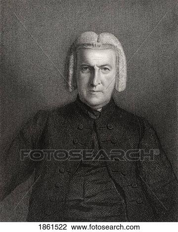 Stock Image - Rev Shute Barrington 1734 To 1826 Bishop Of Llandaff In South Wales Bishop Of Salisbury And Bishop Of Durham In England Engraved By J Cochran After W Behnes From The Book National Portrait Gallery Volume V Published C 1835. Fotosearch