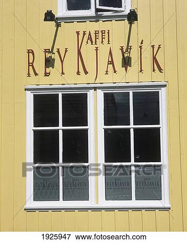 Reykjavik Kaffi - Cafe Front View Large Photo Image Stock Photo - Reykjavik Kaffi - Cafe Front. Fotosearch