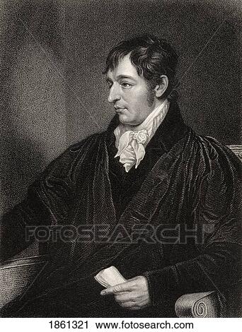 Stock Image - Richard Porson 1759 To 1808 British Master Of Classical Scholarship Engraved By W Holl After T Kirby From The Book National Portrait Gallery Volume Ii Published C 1835. Fotosearch