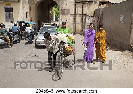 Rickshaw, Jaipur, Rajasthan, India View Large Photo Image Stock Photograph - Rickshaw, Jaipur, Rajasthan, India. Fotosearch