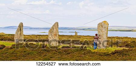 Ring Of Brodgar; Orkney, Scotland View Large Photo Image Stock Photo - Ring Of Brodgar; Orkney, Scotland. Fotosearch