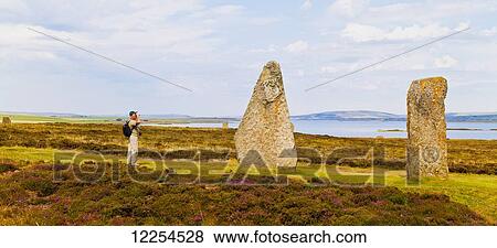 Ring Of Brodgar; Orkney, Scotland View Large Photo Image Stock Photo - Ring Of Brodgar; Orkney, Scotland. Fotosearch