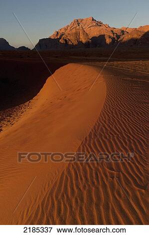 Ripples In Sand, Wadi Rum, Jordan, Middle East View Large Photo Image Stock Photo - Ripples In Sand, Wadi Rum, Jordan, Middle East. Fotosearch