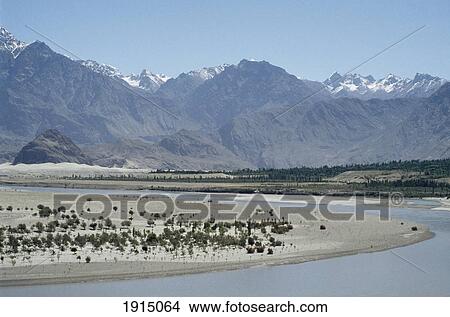 River Indus At Skardu View Large Photo Image Picture - River Indus At Skardu. Fotosearch