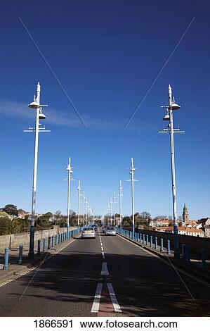 Stock Image - Road, Berwick, Northumberland, England. Fotosearch
