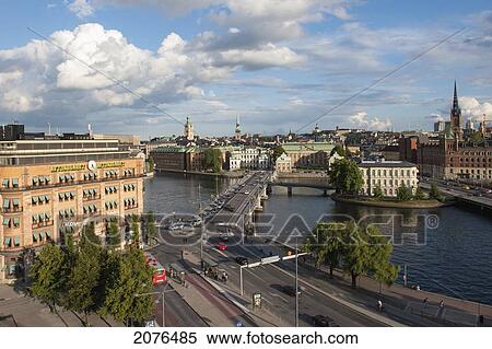 Road Crossing The Water; Stockholm Sweden View Large Photo Image Stock Photography - Road Crossing The Water; Stockholm Sweden. Fotosearch