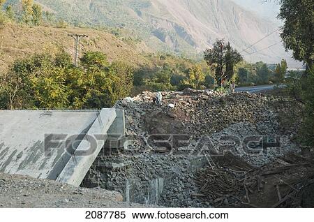 Road Destroyed By The 8 October 2005 Earthquake, Subri, Azad Kashmir, Pakistan View Large Photo Image Stock Photography - Road Destroyed By The 8 October 2005 Earthquake, Subri, Azad Kashmir, Pakistan. Fotosearch
