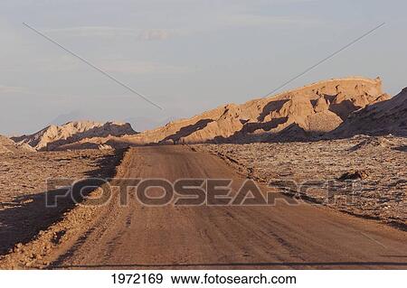 Road In The Moon Valley, San Pedro De Atacama, Antofagasta Region, Chile View Large Photo Image Stock Photo - Road In The Moon Valley, San Pedro De Atacama, Antofagasta Region, Chile. Fotosearch