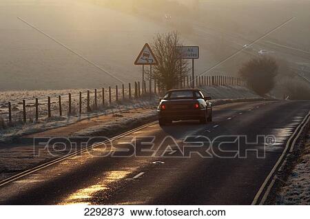 Stock Image - Road, Wiltshire, Uk. Fotosearch