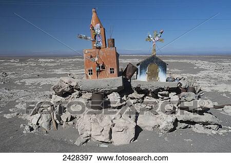 Roadside shrine; Pampa de Tana, Chile View Large Photo Image Stock Photo - Roadside shrine; Pampa de Tana, Chile. Fotosearch