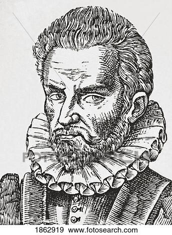 Stock Photo - Robert Garnier, 1544 -1590. French Tragic Poet. From Science And Literature In The Middle Ages By Paul Lacroix Published London 1878. Fotosearch