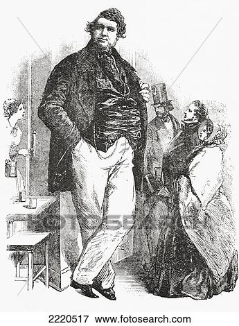 Stock Photo - Robert Hales, Aka The Norfolk Giant, 1820 - 1863. English Giant. From The Strand Magazine Published 1894.. Fotosearch