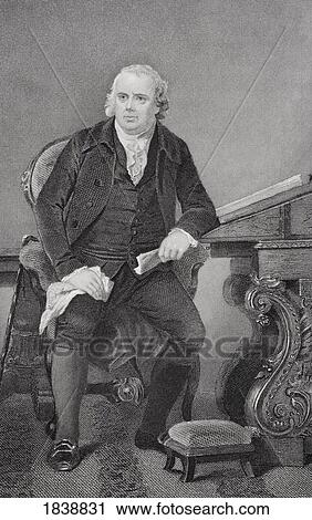 Stock Image - Robert Morris 1734-1806. American Merchant And Banker Known As The Financier Of The American Revolution. From Painting By Alonzo Chappel. Fotosearch