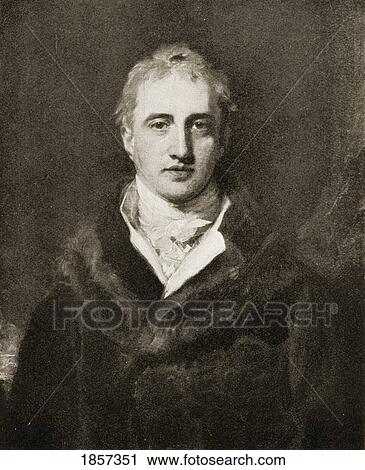 Stock Image - Robert Stewart, Viscount Castlereagh, Marquis Of Londonderry, Ireland. 1769-1822. From The Painting By Sir. Thomas Lawrence.. Fotosearch