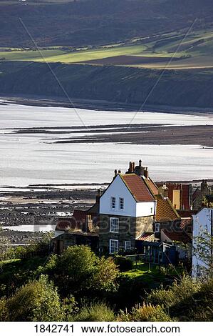 Stock Image - Robin Hoods Bay; North Yorkshire, England, Uk. Fotosearch