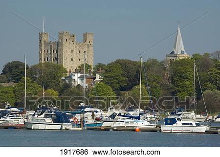 Stock Photograph - Rochester Castle And Cathedral. Fotosearch