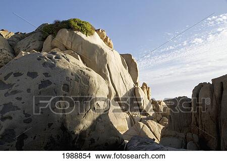 Picture - Rock Formation By Rocas De Santo Domingo Beach, Santo Domingo, Chile. Fotosearch