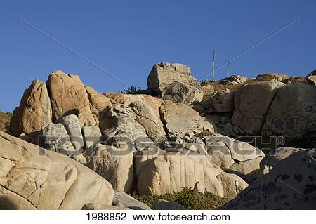 Stock Image - Rock Formation By Rocas De Santo Domingo Beach, Santo Domingo, Chile. Fotosearch