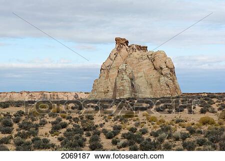 Stock Photo - Rock Formation In The Desert In Glen Canyon National Recreation Area; Utah United States Of America. Fotosearch