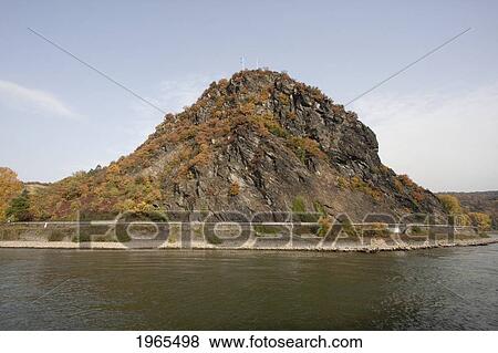 Stock Photo - Rock Of Loreley By The Rhine River, Rhineland-Palatinate, Germany. Fotosearch