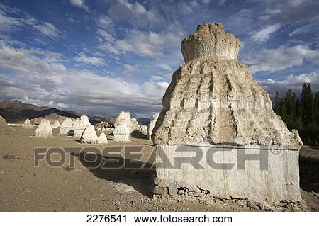Stock Image - Rock structures in the Indus Valley; Ladakh, India. Fotosearch