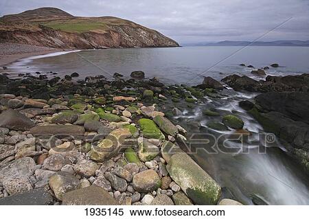 Stock Photography - Rocky Seashore On The Dingle Peninsula; Minard, County Kerry, Ireland. Fotosearch