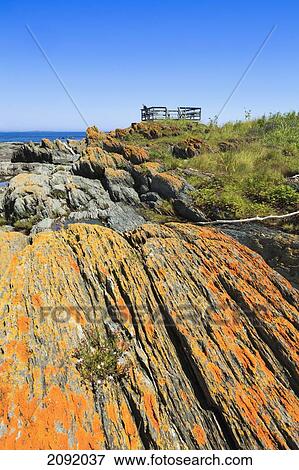 Rocky Shoreline Landscape Of Saguenay-St. Lawrence Marine Park; Ile-Aux-Lievres Quebec Canada View Large Photo Image Stock Photo - Rocky Shoreline Landscape Of Saguenay-St. Lawrence Marine Park; Ile-Aux-Lievres Quebec Canada. Fotosearch