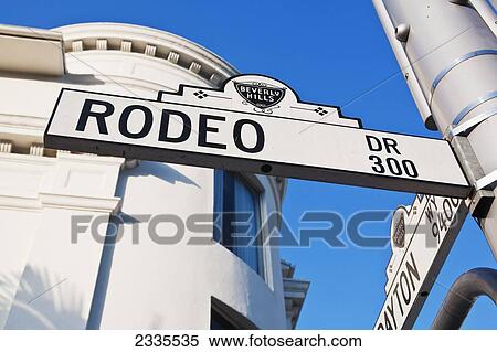Rodeo Drive Road Sign; Los Angeles, California, Usa View Large Photo Image Stock Photography - Rodeo Drive Road Sign; Los Angeles, California, Usa. Fotosearch