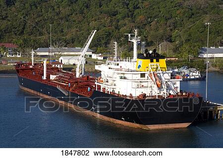 Rodman Docks, Panama Canal, Panama City, Panama, Central America; Oil Tanker In Dock View Large Photo Image Stock Image - Rodman Docks, Panama Canal, Panama City, Panama, Central America; Oil Tanker In Dock. Fotosearch