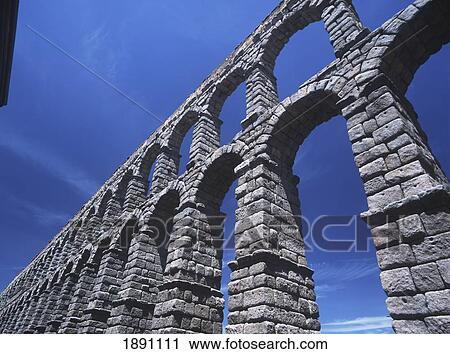 Stock Image - Roman Aqueduct. Fotosearch