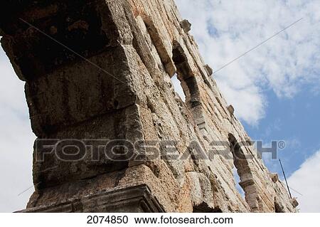 Stock Image - Roman Arches On The Arena, Verona, Italy. Fotosearch