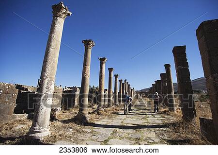 Roman ruins, Cardo Maximus; Djemila, Algeria View Large Photo Image Stock Photograph - Roman ruins, Cardo Maximus; Djemila, Algeria. Fotosearch
