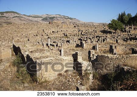 Roman ruins of the Christian Quarter; Djemila, Algeria View Large Photo Image Stock Image - Roman ruins of the Christian Quarter; Djemila, Algeria. Fotosearch