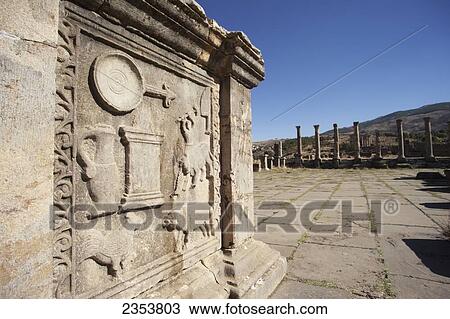 Roman ruins of the old Forum; Djemila, Algeria View Large Photo Image Stock Image - Roman ruins of the old Forum; Djemila, Algeria. Fotosearch
