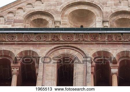 Romanesque Arches On The Exterior Of The Cathedral (Speyer Cathedral, Officially The Imperial Cathedral Basilica Of The Assumption And St Stephen), Speyer, Germany View Large Photo Image Stock Image - Romanesque Arches On The Exterior Of The Cathedral (Speyer Cathedral, Officially The Imperial Cathedral Basilica Of The Assumption And St Stephen), Speyer, Germany. Fotosearch