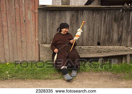 Romania, Senior woman weaving; Maramures View Large Photo Image Stock Photography - Romania, Senior woman weaving; Maramures. Fotosearch