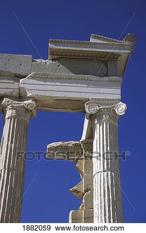 Roof And Column Detail At The Parthenon View Large Photo Image Stock Photo - Roof And Column Detail At The Parthenon. Fotosearch