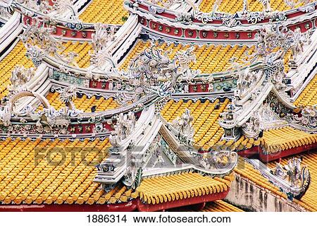 Picture - Roof Of Bang Pa In Palace, Close Up. Fotosearch