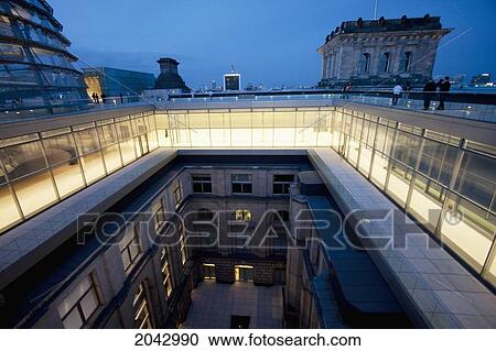 Roof Of The Reichstag At Night, Berlin, Germany View Large Photo Image Stock Image - Roof Of The Reichstag At Night, Berlin, Germany. Fotosearch