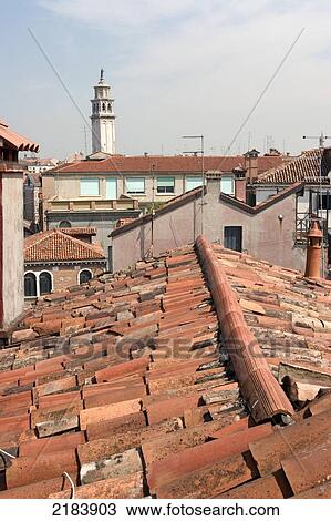 Roof Tops, Venice, Italy. View Large Photo Image Stock Image - Roof Tops, Venice, Italy.. Fotosearch