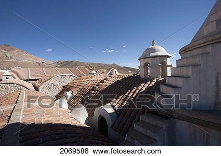 Roofs Of The Casa Nacional De Moneda (National Mint) With Cerro Rico In The Background, Potos View Large Photo Image Stock Photograph - Roofs Of The Casa Nacional De Moneda (National Mint) With Cerro Rico In The Background, Potos. Fotosearch