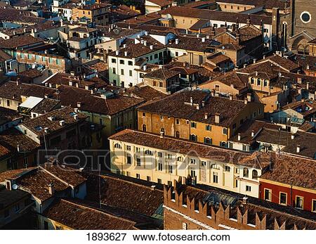 Stock Photo - Rooftops Of Torre De Lamberti. Fotosearch