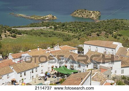 Rooftops Of Zahara De La Sierra; Cadiz Andalusia Spain View Large Photo Image Stock Photo - Rooftops Of Zahara De La Sierra; Cadiz Andalusia Spain. Fotosearch