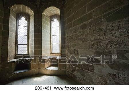 Room In The Abbey Of Mont-Saint-Michel, France View Large Photo Image Stock Image - Room In The Abbey Of Mont-Saint-Michel, France. Fotosearch
