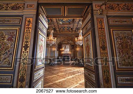 Stock Photo - Rooms Of Saint Louis In The Palace Of Fontainebleau, Fontainebleau, Seine-Et-Marne, France. Fotosearch